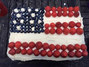 US Flag - Fourth Of July Cake - Independence Day - Baking - Let Freedom Ring