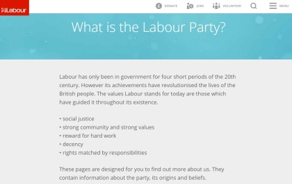 Labour Party Values - Leadership Election - Jeremy Corbyn