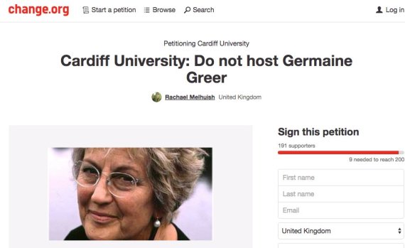 Germaine Greer - Cardiff University