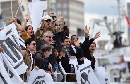 Bob Geldof - EU Referendum - Brexit- Fisherman boat protest